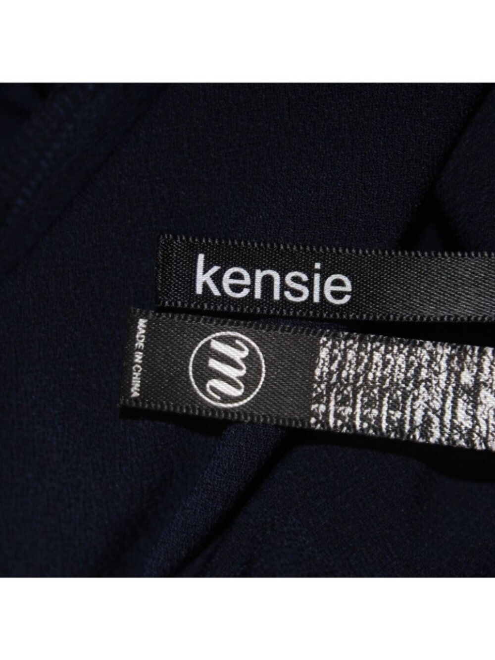Kensie Dress NEW Sz M Navy Blue Cold Shoulder Turtleneck Poly Spandex Dress - Picture 6 of 12